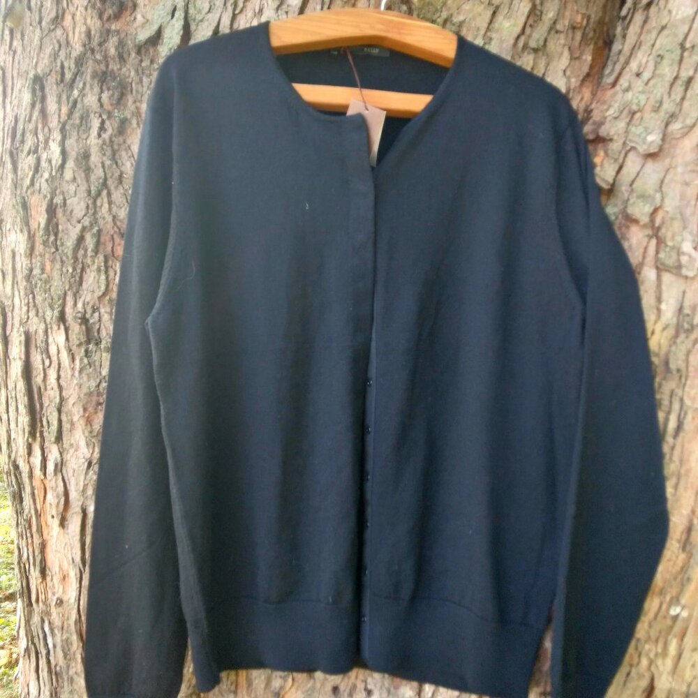 NWT Bally 100% Extra Fine Merino Wool Cardigan